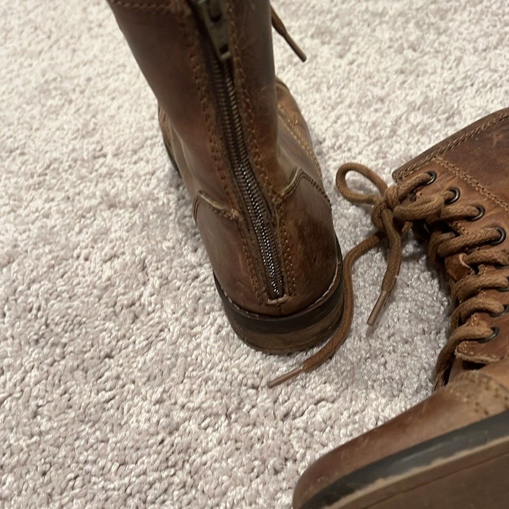 Steve Madden leather combat boots - Picture 5 of 7